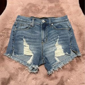 Kendall & Kylie Destructed Denim Short